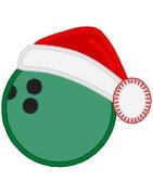 Bowling with Santa Hat