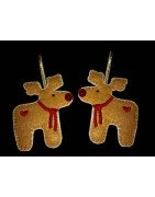 In Hoop Button Nose Moose Ornament 