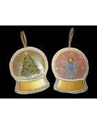 In Hoop Snow Globe Ornament