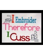 I Embroider Therefore I Cuss Saying 