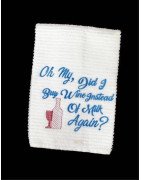 Wine Milk Towel Design