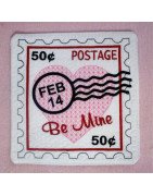 In Hoop Valentine Stamp Mug Rug
