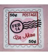 In Hoop Valentine Stamp Mug Rug