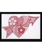 Mandala Heart with Arrow