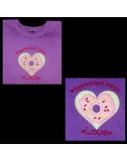 Sprinkled with Love Applique Heart Donut