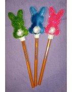 In Hoop Fringe Bunny Pencil Topper