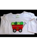 Wagon of Shamrocks Applique 