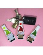 In Hoop Fringe Norman Gnome Key Fob