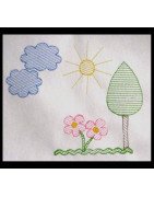 Hello Spring Line Art