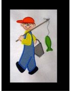 NNKids Fishing Boy Applique