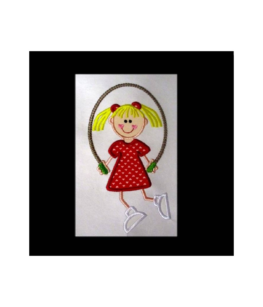 NNKids Jump Rope Girl Applique