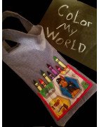 In Hoop Crayon and Book Tote