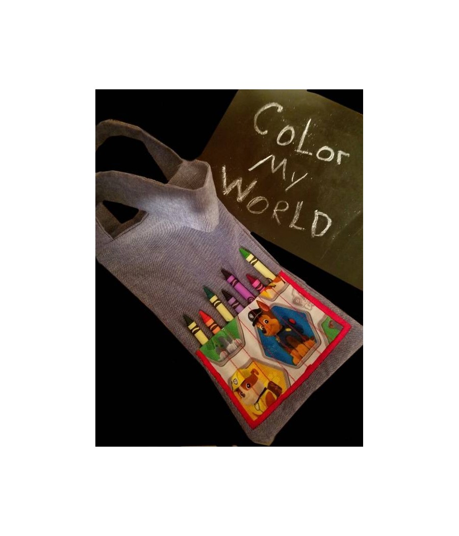 In Hoop Crayon and Book Tote