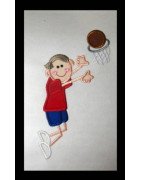 NNKids Applique Basketball Boy