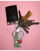 In Hoop Wine Key Fob