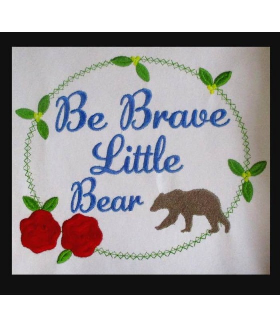 Be Brave Bear Saying