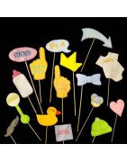 In Hoop Baby Shower Photo Props Set