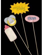 In Hoop Baby Shower Photo Props Set