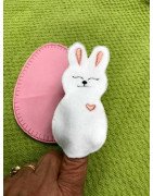 In Hoop Bunny Finger Puppet and Egg Set