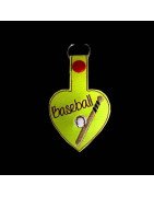 In Hoop Baseball Key Fob