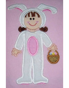 NNKids Applique Girl Bunny Suit