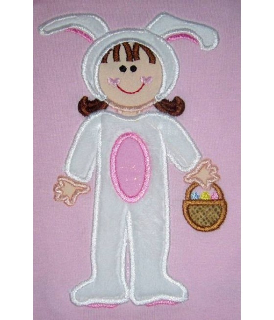NNKids Applique Girl Bunny Suit