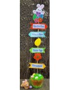 In Hoop Easter Eggs Yard Sign