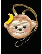 In Hoop Little Monkey Purse or Zipper Bag