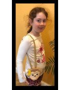 In Hoop Little Monkey Purse or Zipper Bag