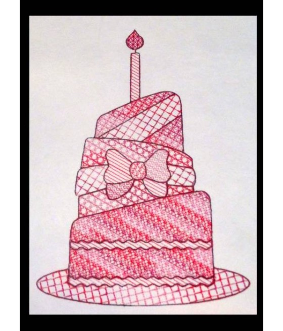Mandala Birthday Cake