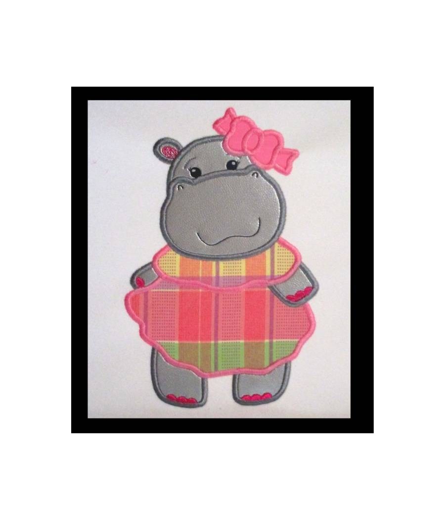 Applique Sweet Hippo