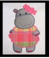 Applique Sweet Hippo