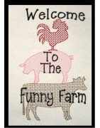 Funny Farm Line Art