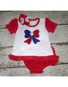 Applique Three Color Bow