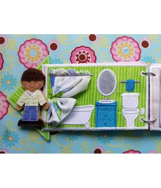 Laundry Bathroom Page for Flat Doll Carry Case