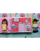 Laundry Bathroom Page for Flat Doll Carry Case
