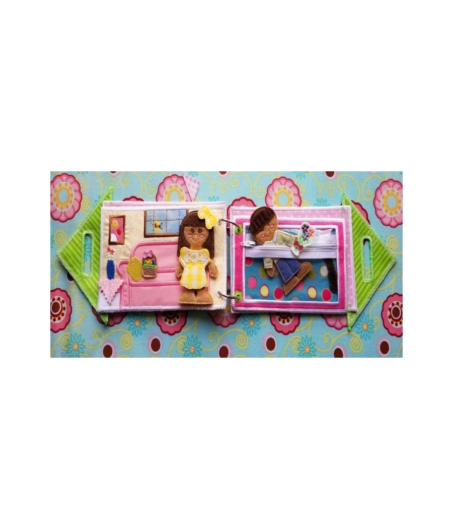Living Room Kitchen Page for Flat Doll Carry Case