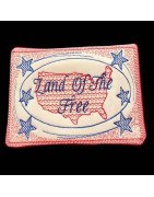 In The Hoop Land Of The Free Mug Rug