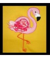 In Hoop Flamingo Ribbon Design