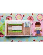 Kids Bedrooms for the Flat Doll Carrying Case 