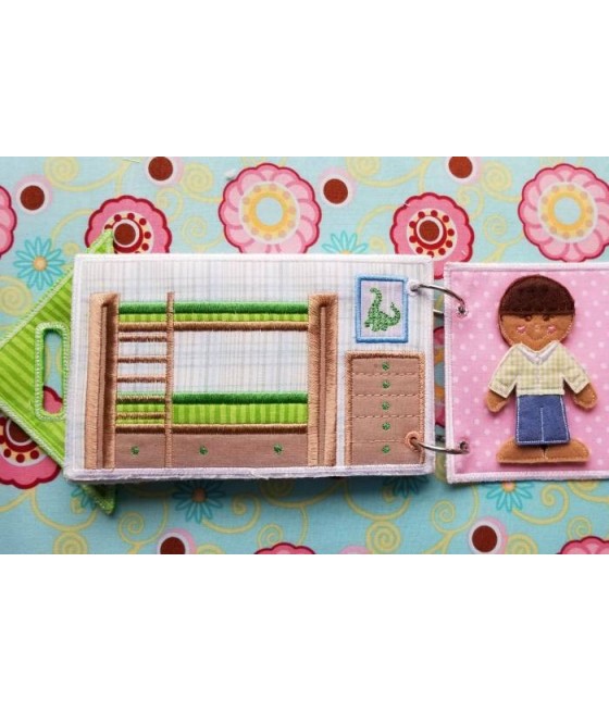 Kids Bedrooms for the Flat Doll Carrying Case 