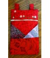 In Hoop Fully Lined Floral 3 Pocket Zipper Bag