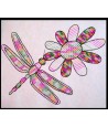 Mandala Dragonfly with Flower