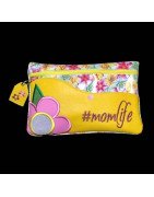 In Hoop Mom Life Vinyl Zipper Tote