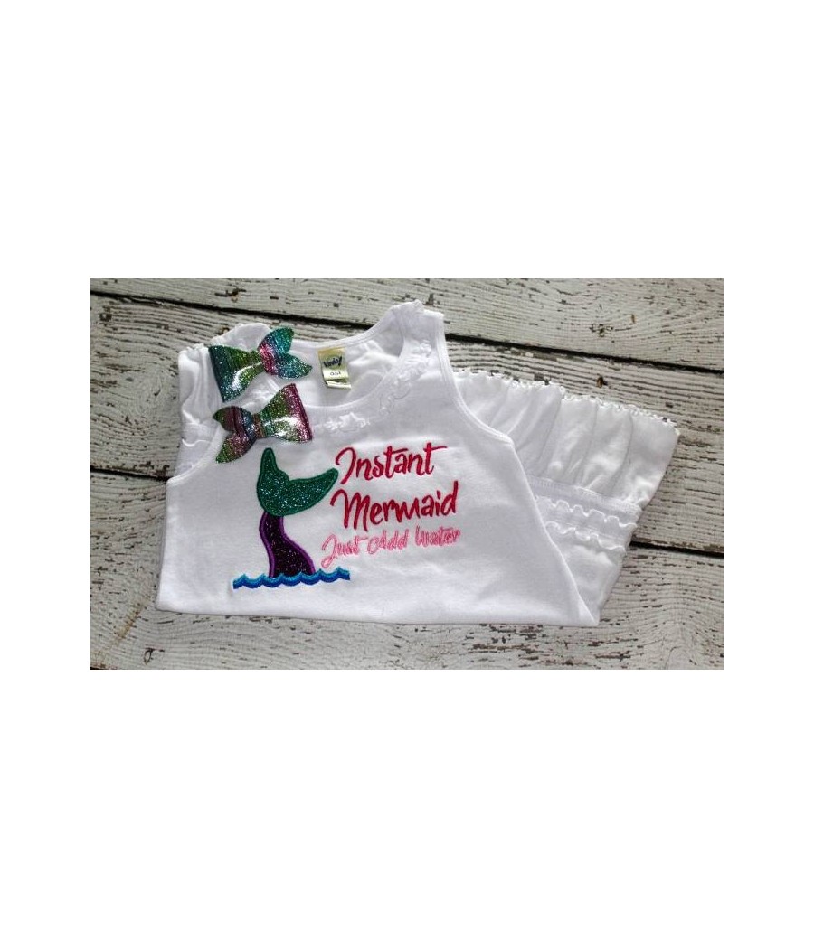 Instant Mermaid Applique