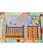 Playroom and Backyard Page for Flat Doll Carry Case