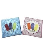 In Hoop Popsicle Mug Rug