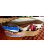 In Hoop Vinyl Heart Zipper Bag with Zipper Pull and Key Fob