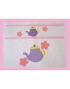 Faux Smocking Teapot