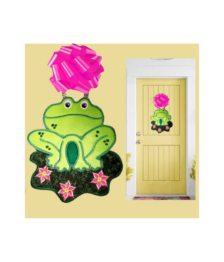 In Hoop Frog Door Hanger